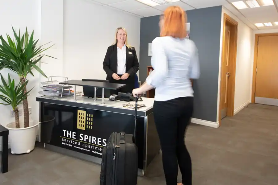 Spires Glasgow reception arrival